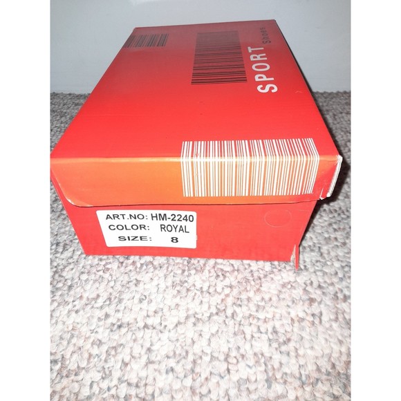 Blue and White Sport Shoes by The Collection Size 8 (fit like size 7) NWT - Picture 7 of 7